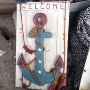 Welcome anchor decor